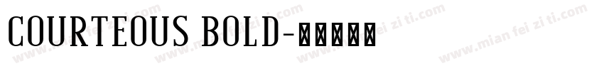 Courteous bold字体转换